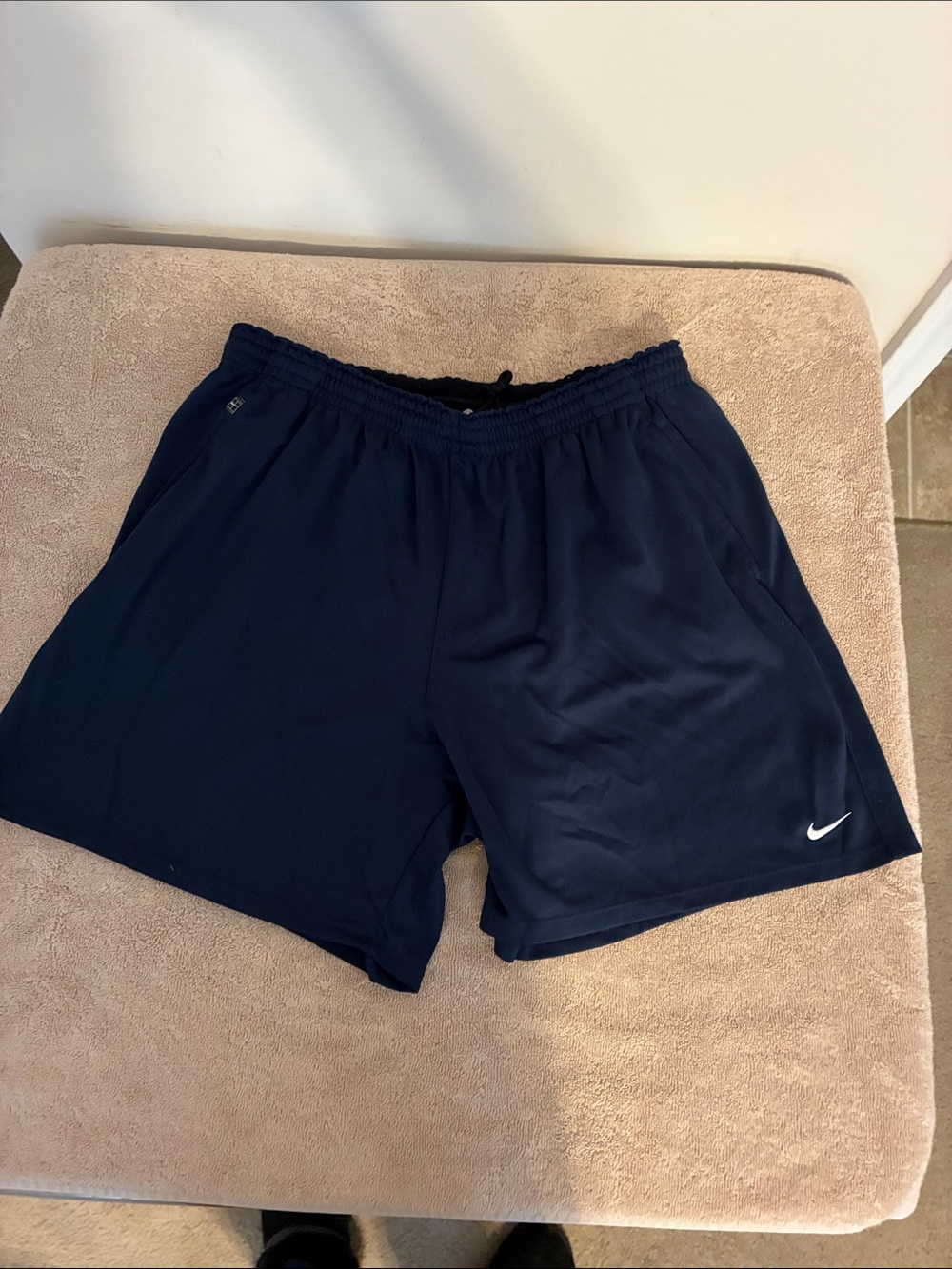 Nike Men's Navy Athletic Shorts with Swoosh XXL